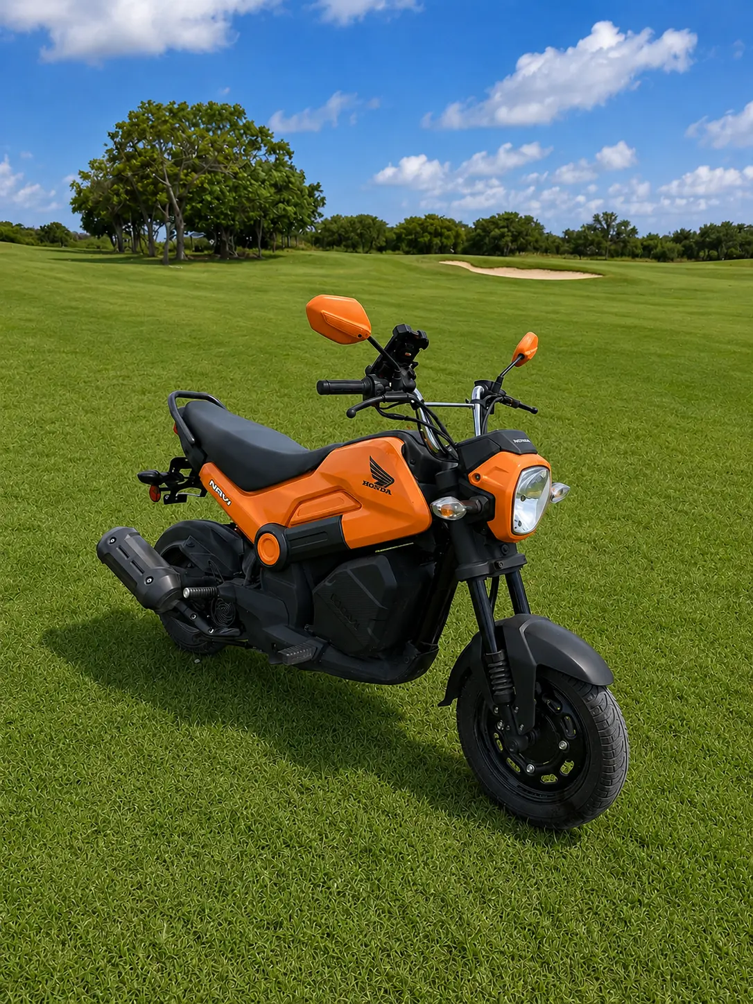 Honda Navi 110 — side profile with lockable cargo space
